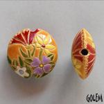 Spring Flowers, lentil bead size M