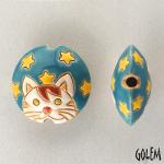Peeking cat , lentil size M