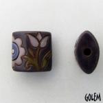 Old lace - Orkid & Purple on terracotta