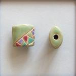 mosaic in green & purple