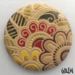 Complex Paisley Design, large round cab