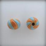 orange and turquoise