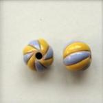 Blue & Yellow spiral stripes - 4