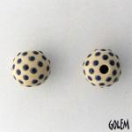 dark blue dots on offwhite