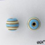 white & turquoise stripes