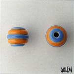 blue & orange stripes