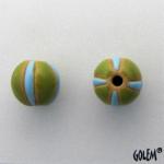Lime/turquoise stripes