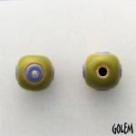 Purple circles, lime green background