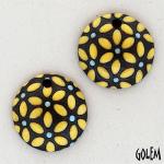 Tree of Life, yellow leaves, 2 small pendants