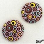 Cool Bubbles, pink/blue/yellow, 2 small pendants