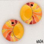 Burning Sun, 2 small pendants
