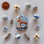 Pendant & matching beads