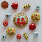 Pendant & matching beads