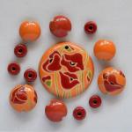 Pendant & matching beads
