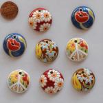 Set of 8 small pendants/charms
