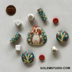 Pendant & matching beads