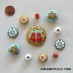 Pendant & matching beads