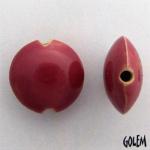 4 lentil beads, Size M, Bright Wine