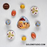 Pendant & matching beads