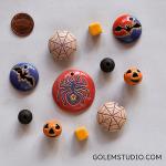 Halloween set of pendant & beads