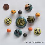 Halloween set of pendant & beads