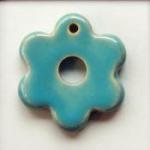 Large Hex Flower, D Blue