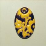 Brown & yellow, Small Oval