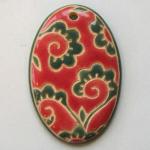 Red & Green, large oval