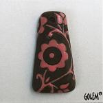 Pink on dark, Trapezoid, small