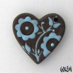Light Blue on dark, heart