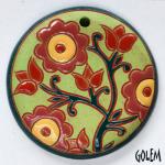 Red & light green, large round