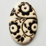 B & W, oval