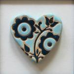 Light & Dark Blue, Large Heart