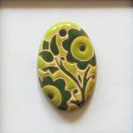 Light and Dark Green, Small Oval