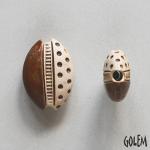 Dots & notches, almond bead size S
