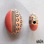 Circles & notches, almond bead size M