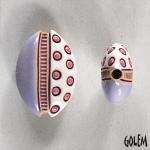 Circles & notches, almond bead size M