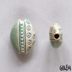 Dots & swirls, almond bead size S