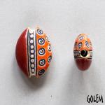 Dots & Swirls, almond bead size S