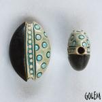 Circles & dots, almond bead size M