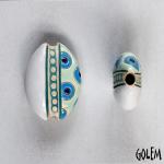 Circles & dots, almond bead size S