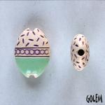 Dots & notches, almond bead size S