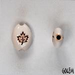 Acer leaf, almond bead size XS