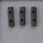 Unglazed 2 hole beads