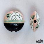 White Rose, lentil bead size M