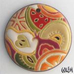 Fruit Explosion - large round pendant