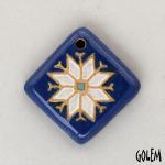 Small Christmas Tree Ornament - White, Blue