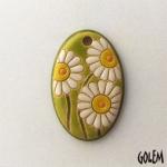small oval - green blue