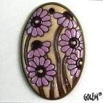 Large oval - pink & blush, terracotta