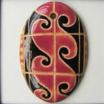 oval mosaic pendant